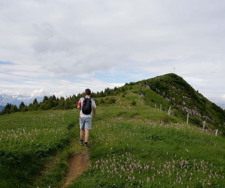 Wanderer in einer Landschaft