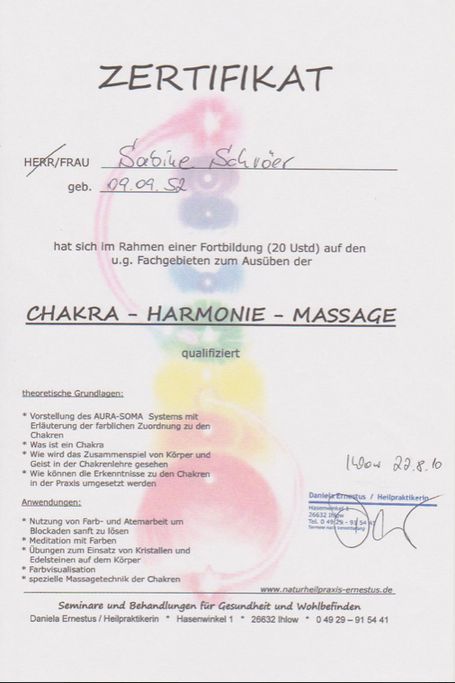 Chakra-Harmonie-Massage