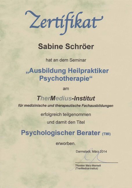 Ausbildung Heilpraktiker Psychologie